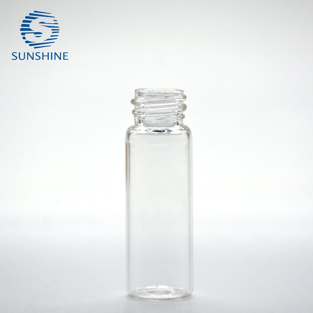 Wholesale 3ml clear and amber color screw mouth glass bottle essential oil bottle for cosmetic packing