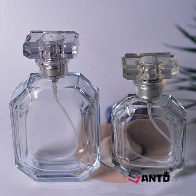 Factory price luxury portable empty square transparent spray 30 ml 50 ml 100 ml glass Perfume bottles