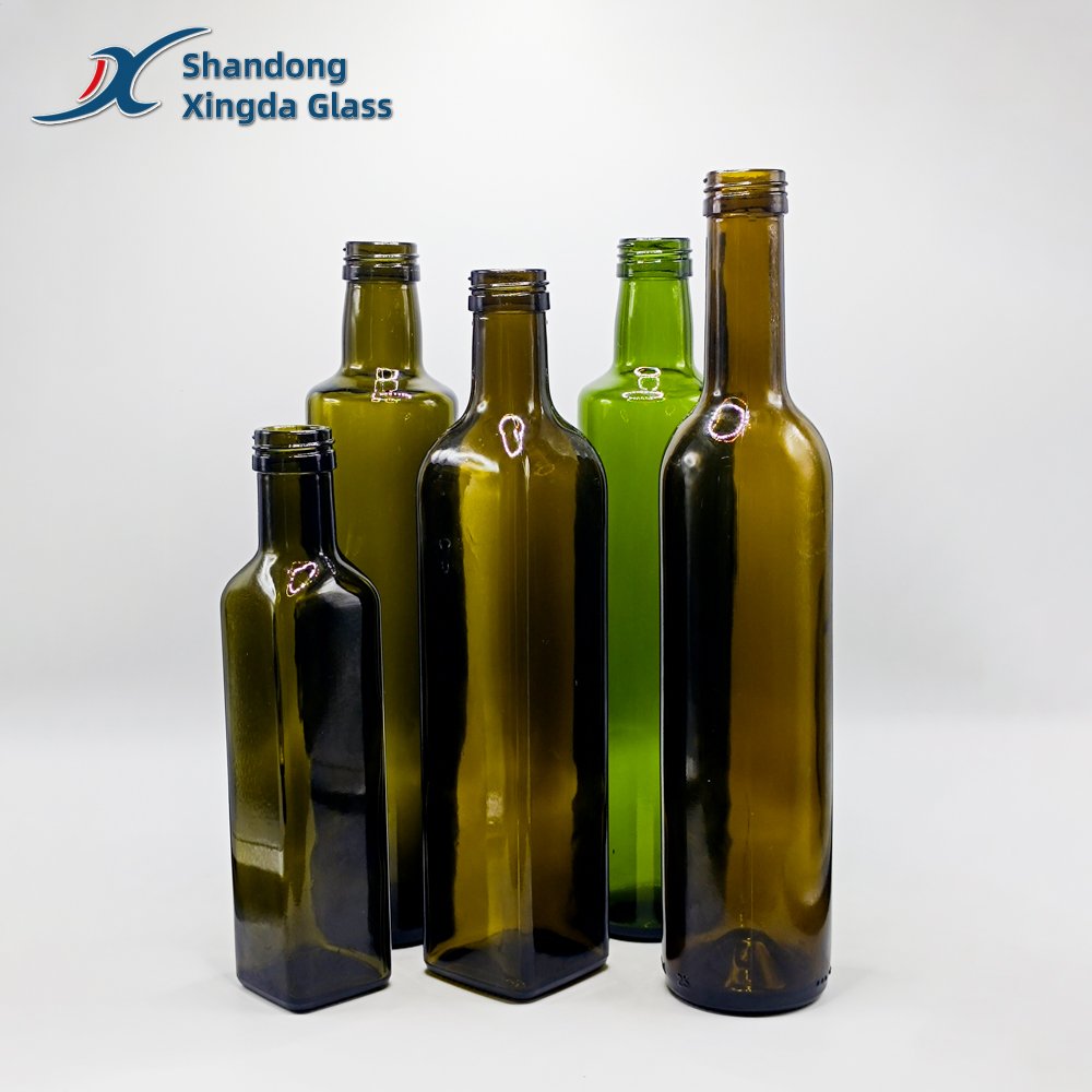 Xingda Customized Glass Bottle 750Ml 16 Oz Glass Carafe Cruets Glass Olive Oil Bottle For Dispensing Cooking Oils Manufacturer