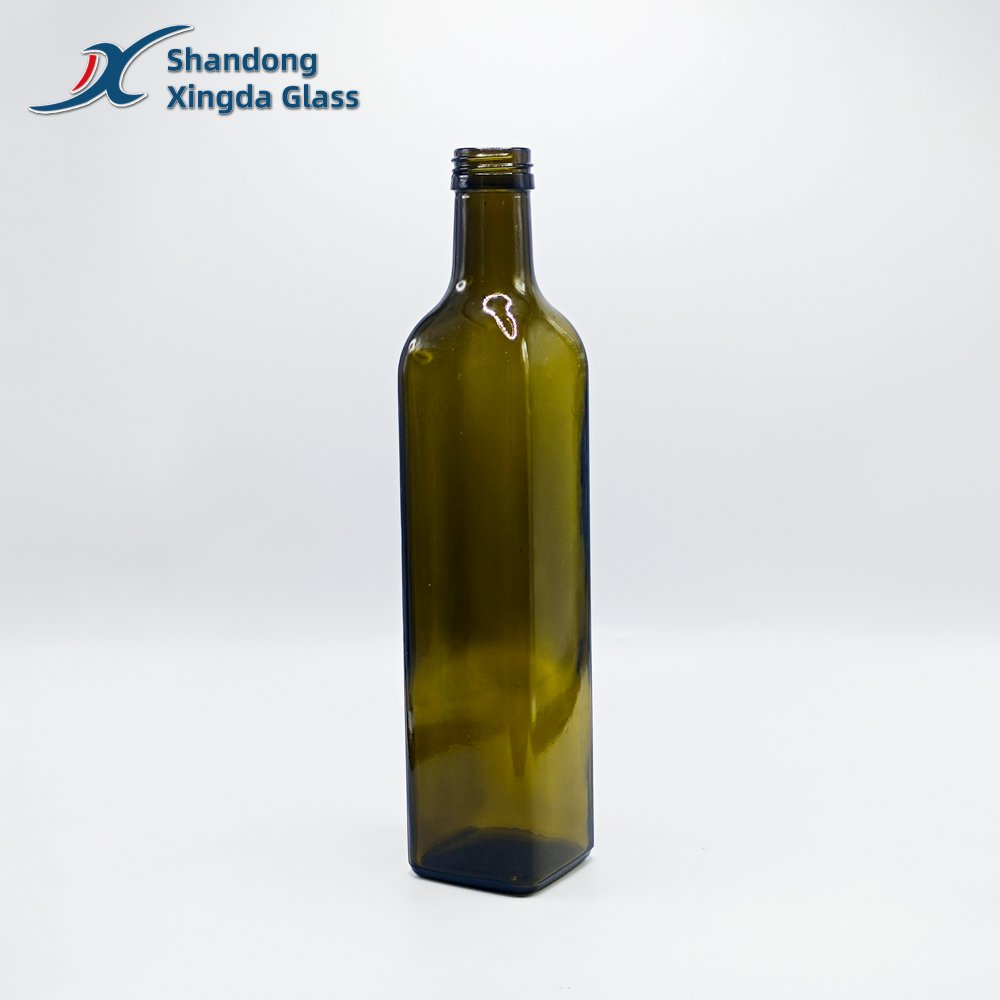 Xingda Customized Glass Bottle 750Ml 16 Oz Glass Carafe Cruets Glass Olive Oil Bottle For Dispensing Cooking Oils Manufacturer