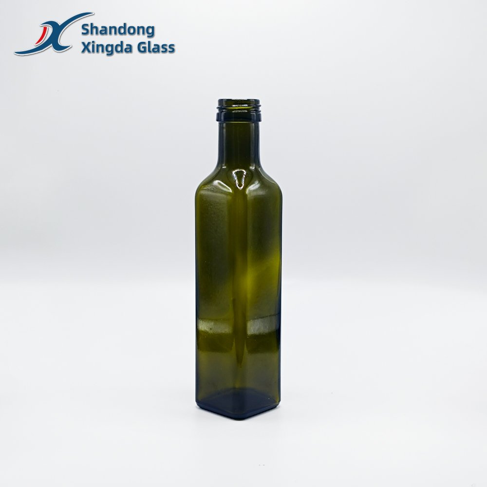 Xingda Customized Glass Bottle 750Ml 16 Oz Glass Carafe Cruets Glass Olive Oil Bottle For Dispensing Cooking Oils Manufacturer