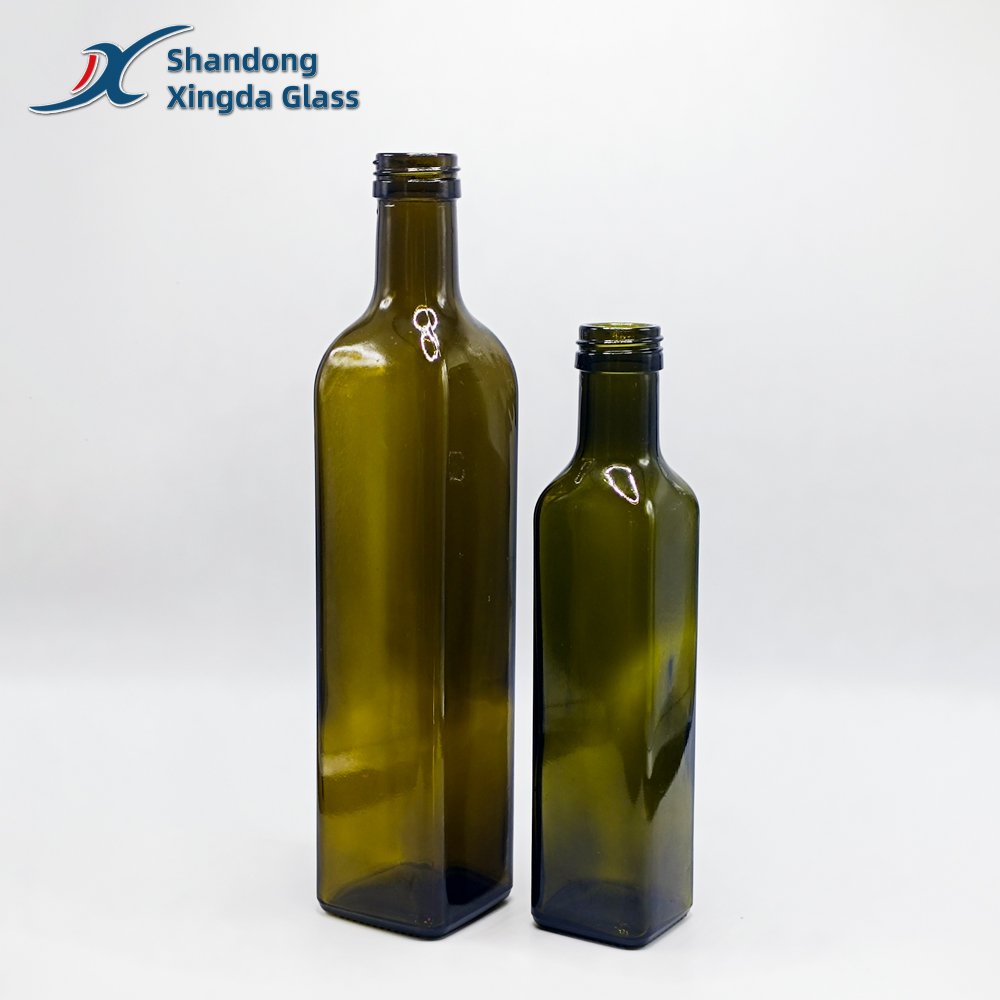 Xingda Customized Glass Bottle 750Ml 16 Oz Glass Carafe Cruets Glass Olive Oil Bottle For Dispensing Cooking Oils Manufacturer