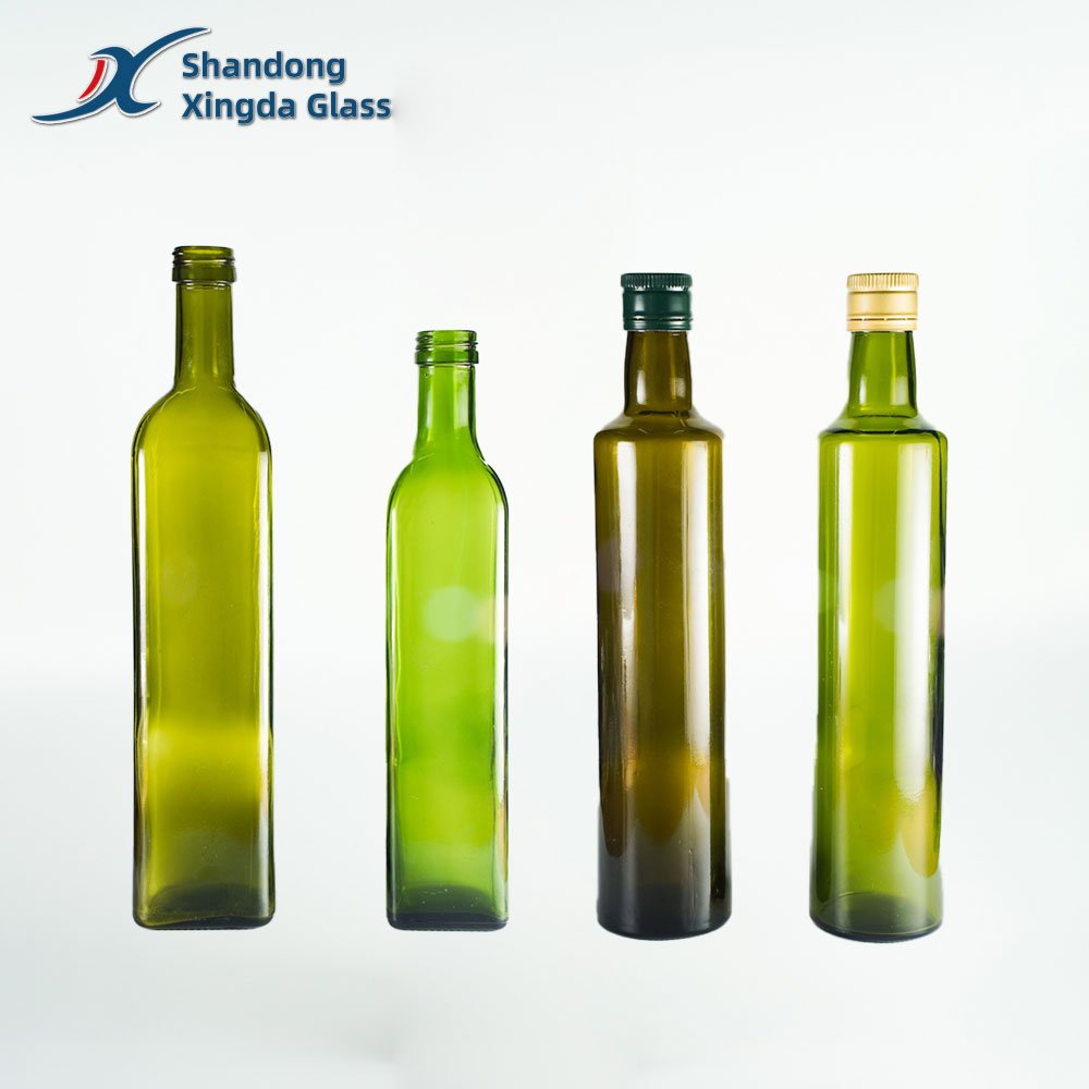 Xingda Customized Glass Bottle 750Ml 16 Oz Glass Carafe Cruets Glass Olive Oil Bottle For Dispensing Cooking Oils Manufacturer