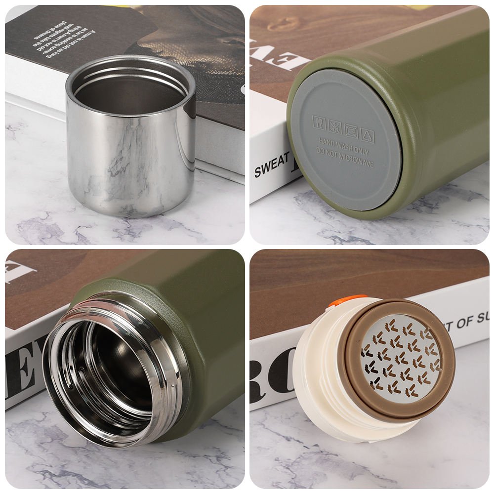 2024 Wholesale New Bullet Shape Double Wall Insulated 316 Thermos Travel Vacuum Electric Bottle Brush Cleaner