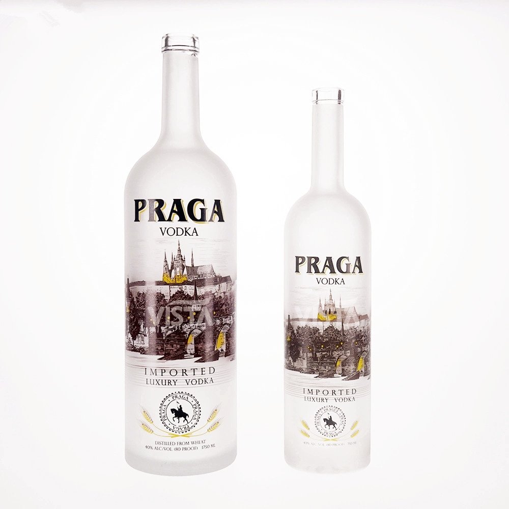 Factory customized 50 ml 100ml 200 ml 375ml 500ml 700ml 700ml 700 ml 750 ml of Vodka wine Du Songzi wine glass bottle