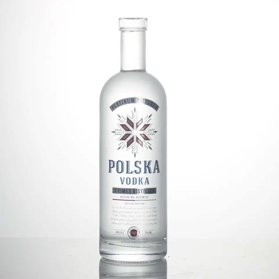 Factory customized 50 ml 100ml 200 ml 375ml 500ml 700ml 700ml 700 ml 750 ml of Vodka wine Du Songzi wine glass bottle