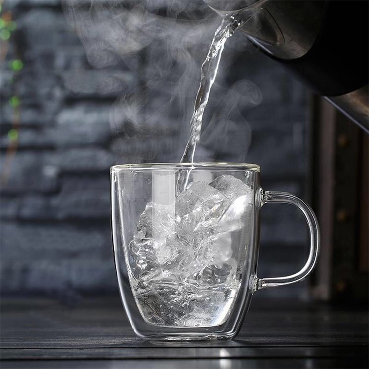 Bar Hotel Restaurant Home glass cups 250 ml glass cups tea mug, glass cups coffee mug for wedding