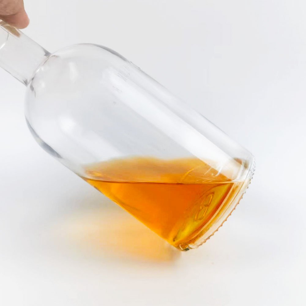 Wholesale High Quality Clear Crystal Spirit Bottle500 ml 700ml 750ml Whisky Brandy Vodka Glass liquor Spirit Bottle