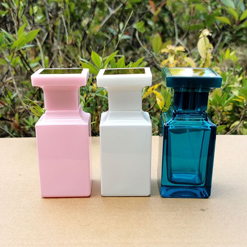 Multicolor Color Perfume Spray Bottle 50ml Unique Perfume Design Sprayer Perfume Bottle Glass Bottle