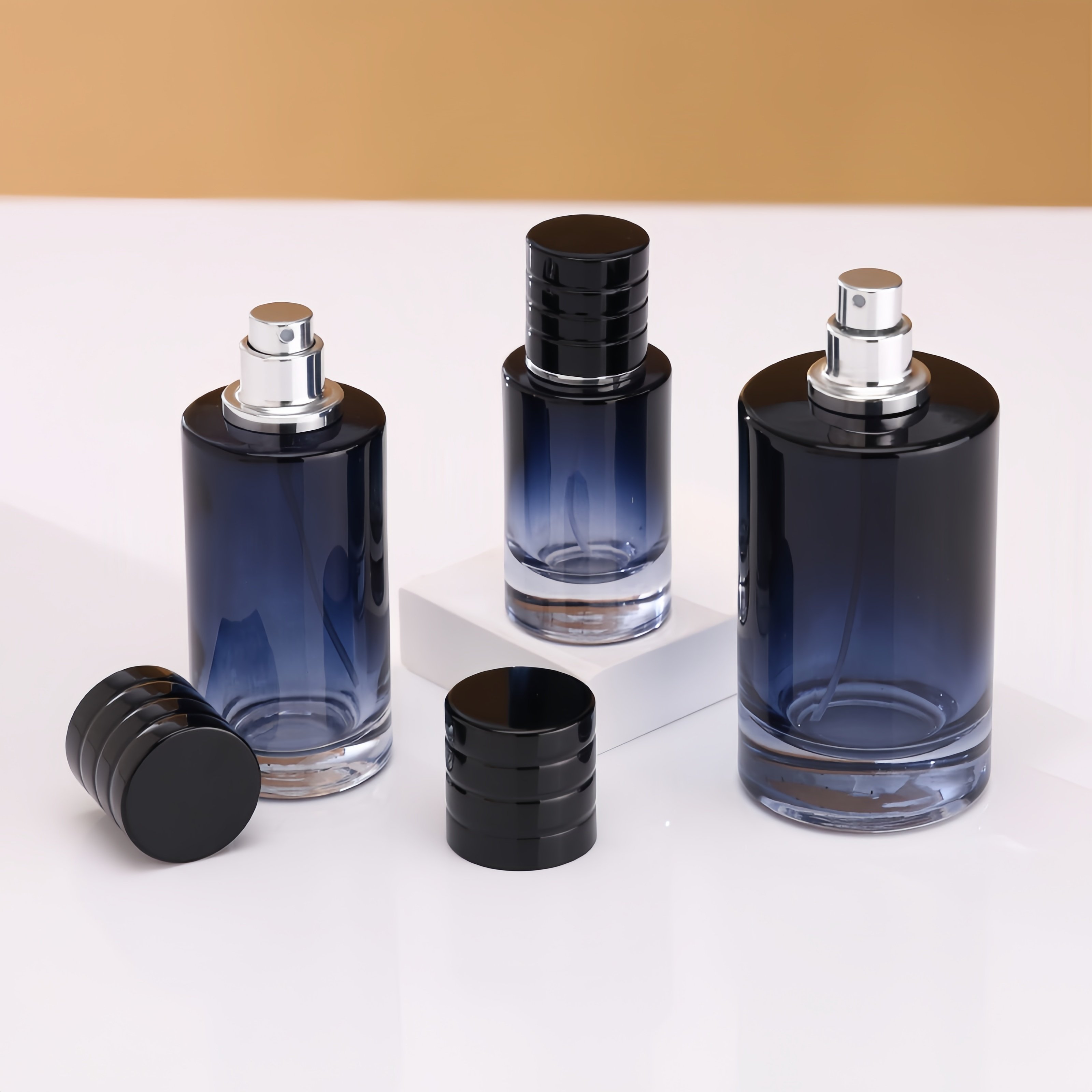 100ml 3oz Promotional brand perfume Eau de Parfum men perfume Long Time Leaving Fragrance glass bottle custom logo box packaging
