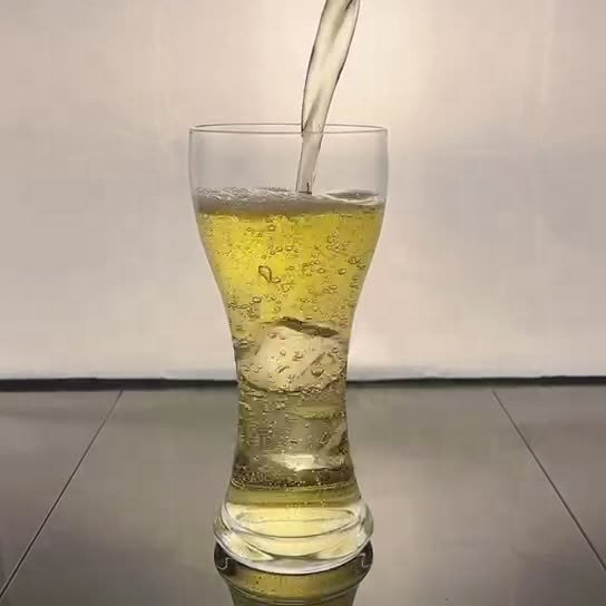 Wholesale beer cups Creative Custom beer glasses Crystal Glass Process Juice Cups Sublimated Beer Glasses For Bars