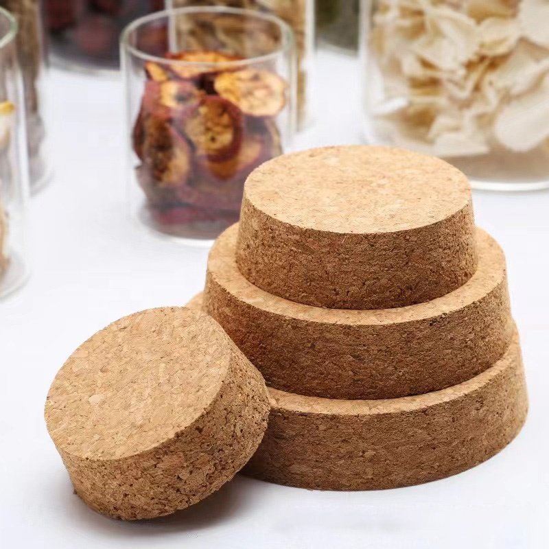 Durable Clear Glass Storage Container with Cork Lid Pantry Organization Kitchen Food Storage Glass Jar for Tea Coffee Dry Food