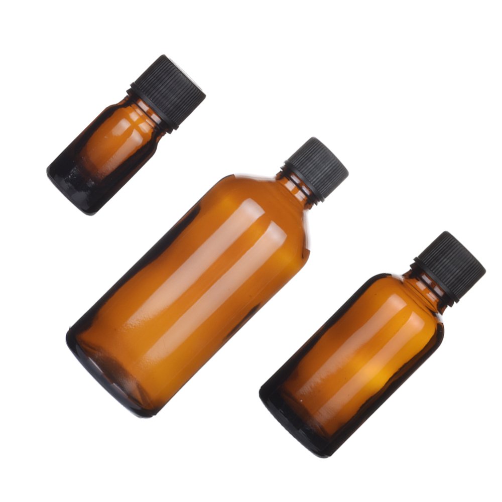 5ml 10ml 15ml 20ml 30ml 50ml 100ml amber essential oil glass bottle travel bottle with stopper Medical liquid bottles