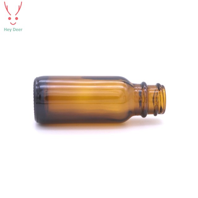 0.5oz Amber Boston Round Glass Bottles