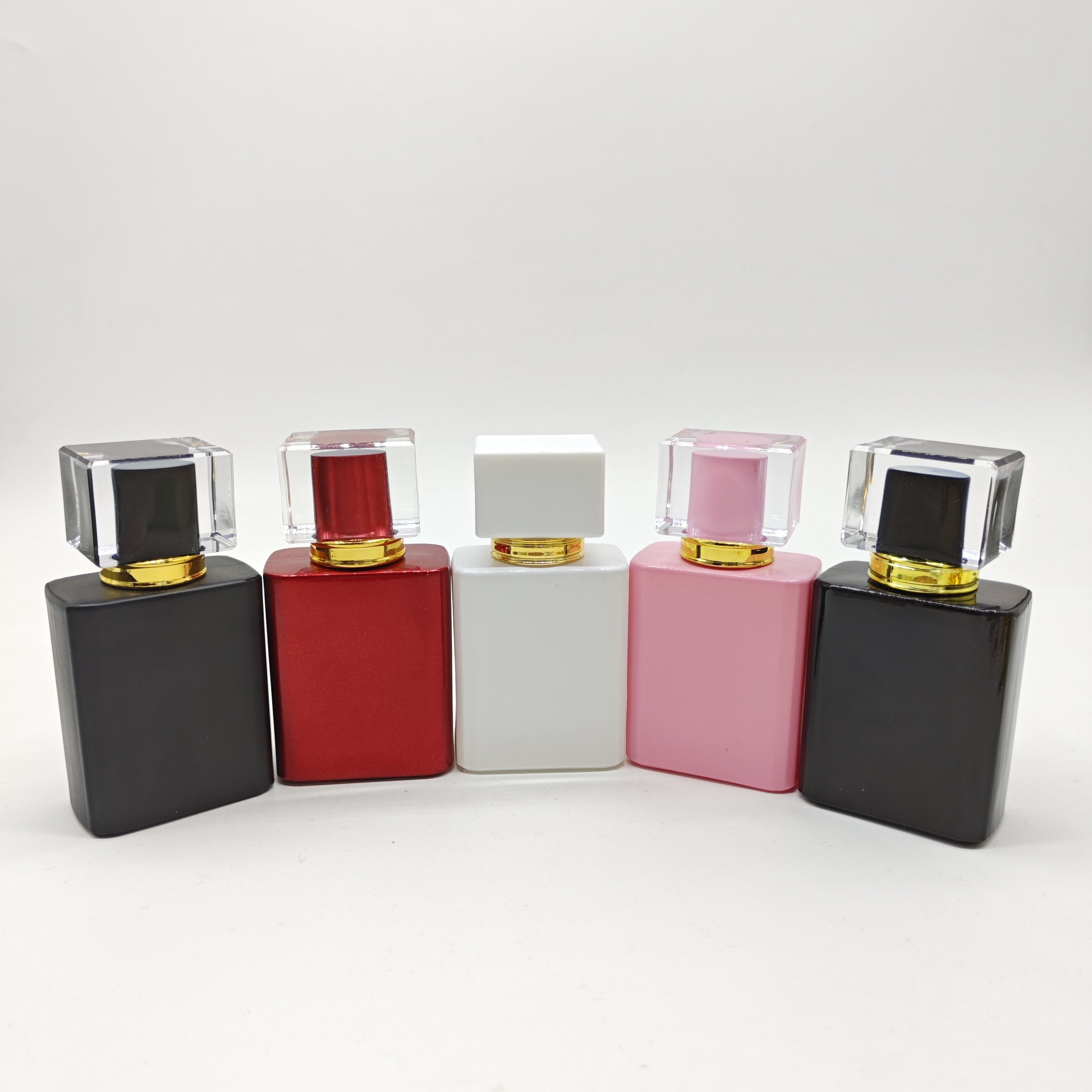 2020 best sale new design black 50ml perfume glass bottle