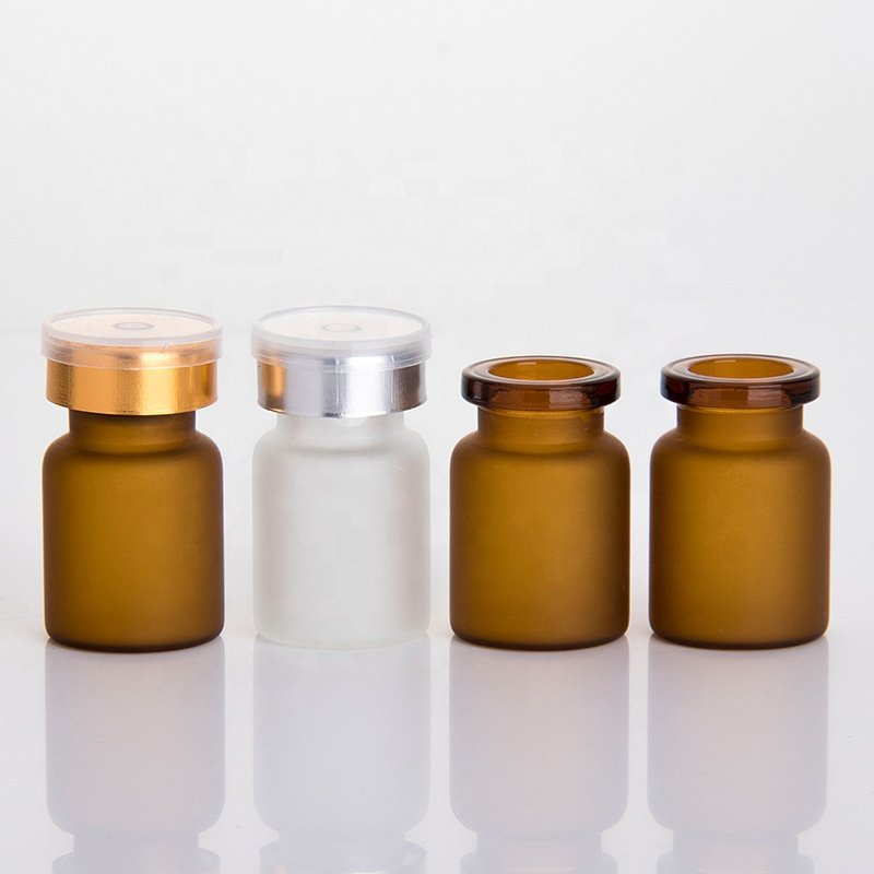 Empty Freeze-dried Powder Glass Bottle 5ml 10ml Clear Glass Ampoule Bottles Serum Vials with Dispenser Tip Caps