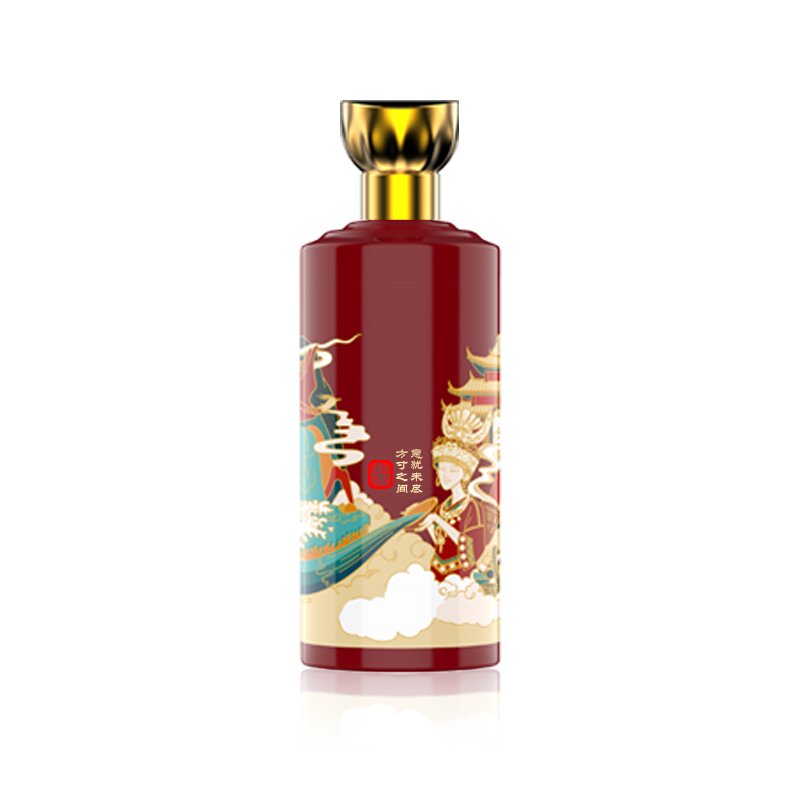 Wholesale glass bottles 30ml 50ml empty bottles for Chinese Baijiu high quality liquor bottles