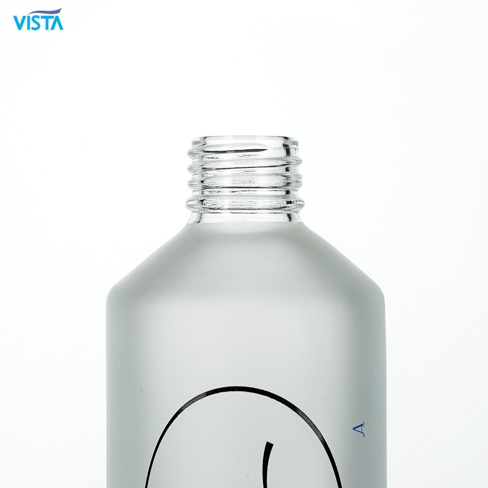 750ml clear glass bottle mineral water bottles frost bottle