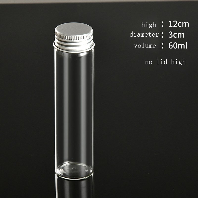 Wholesale Empty Packaging Tube Vial 5ml 10ml 15ml 20ml 25ml Clear Amber Mini Glass Bottle With Aluminum Screw Cap