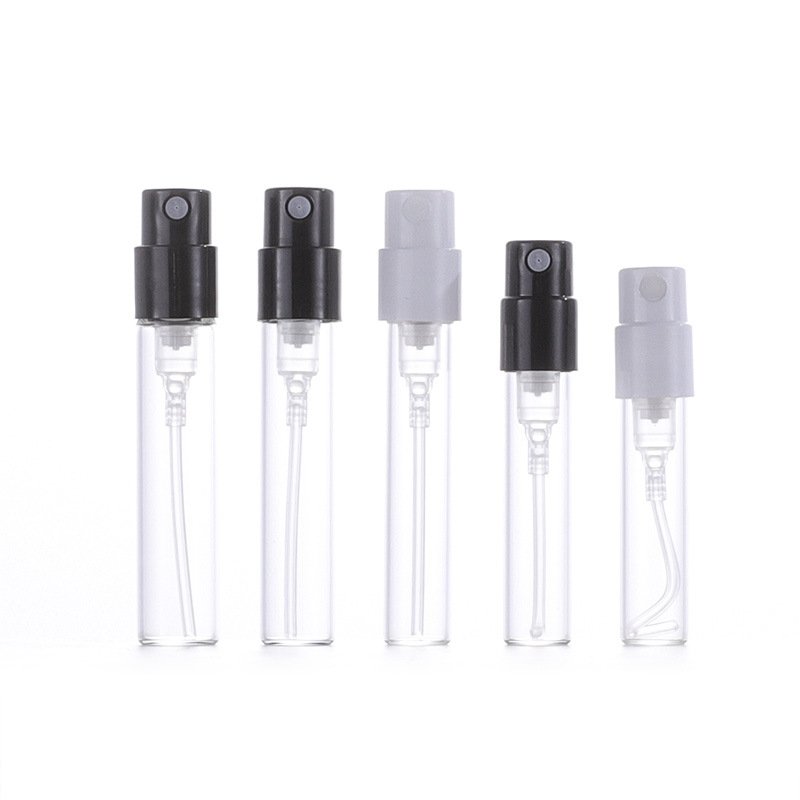 Small Atomizer spray glass bottles glass sample perfume bottle vial 1.5ml 1.8ml 2ml 2.5ml