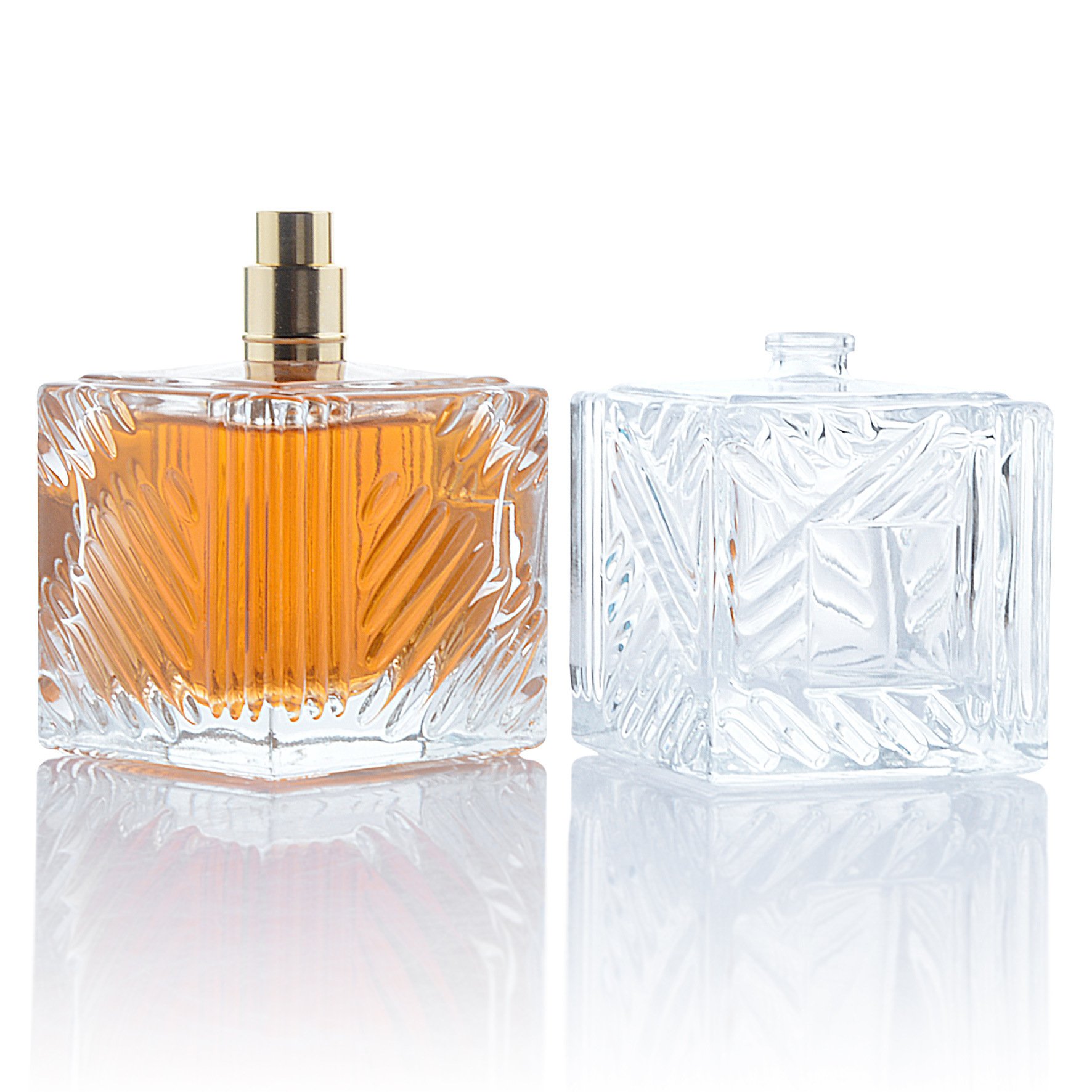 Wholesale Custom High-Grade Square Glass Perfume Bottles Luxury 30ml 50ml 100ml 5ml Sizes Hot Stamping Pump Sprayer 8ml