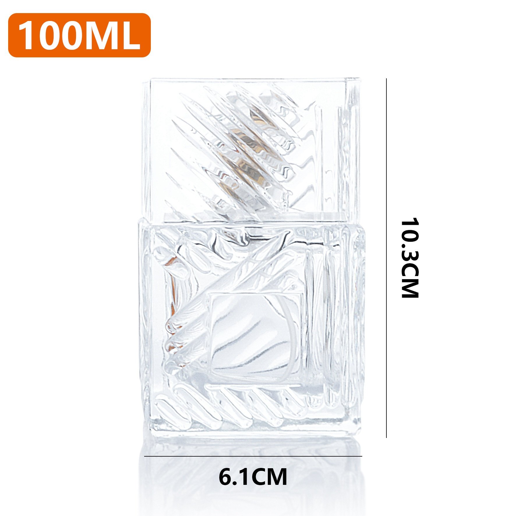 Wholesale Custom High-Grade Square Glass Perfume Bottles Luxury 30ml 50ml 100ml 5ml Sizes Hot Stamping Pump Sprayer 8ml