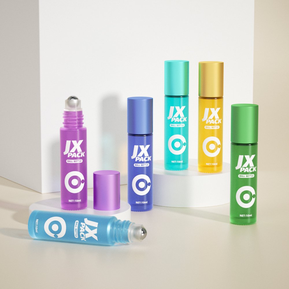 Custom 5ml 10ml stainless steel roller ball roll on bottle sample perfume oil roller glass bottle for essential oils