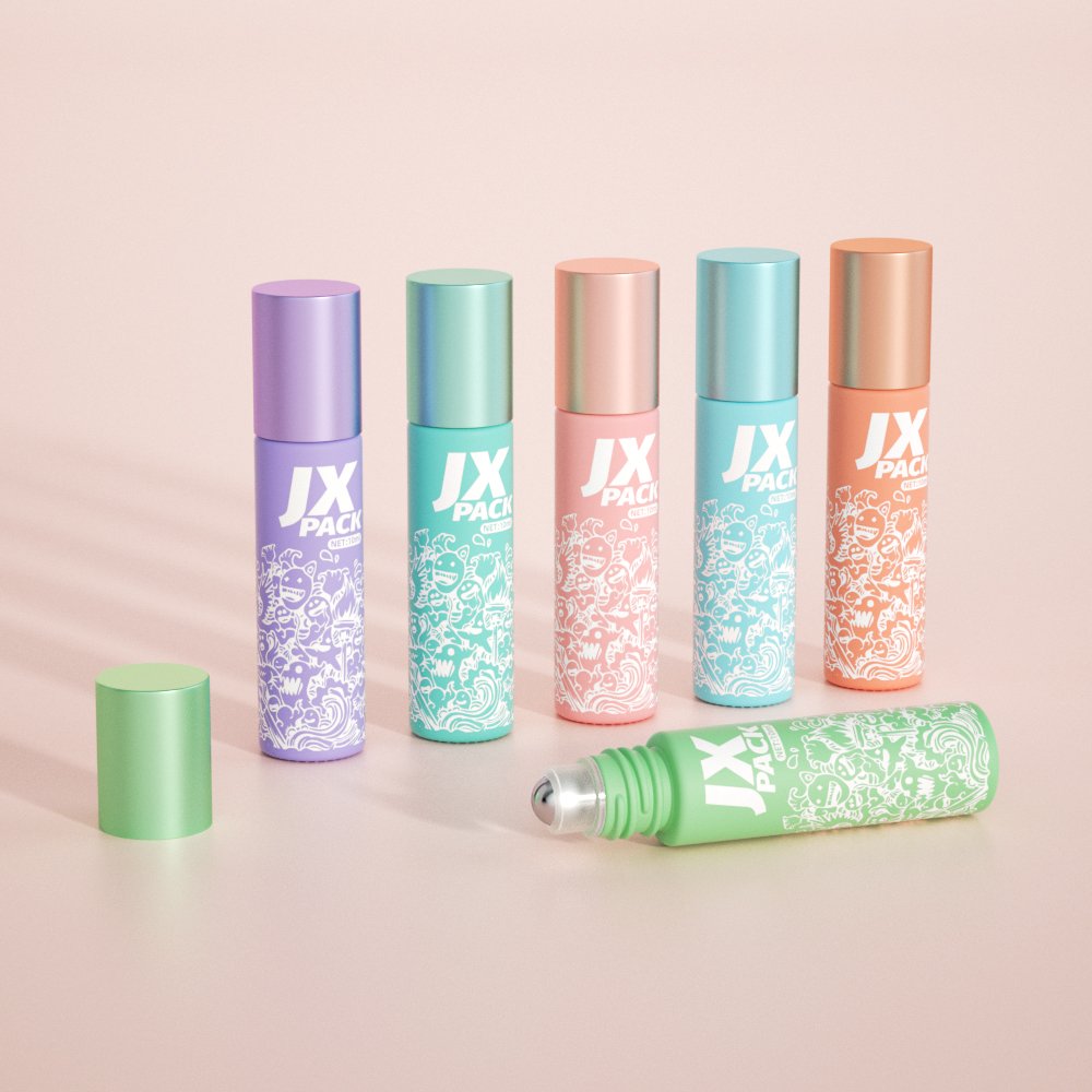 Custom 5ml 10ml stainless steel roller ball roll on bottle sample perfume oil roller glass bottle for essential oils