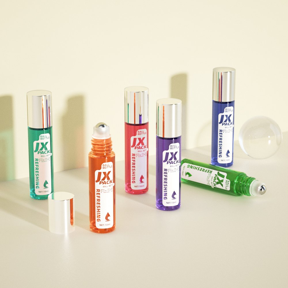 Custom 5ml 10ml stainless steel roller ball roll on bottle sample perfume oil roller glass bottle for essential oils