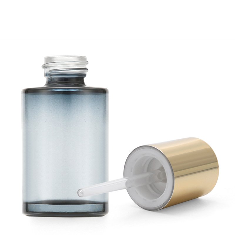 30ml glass Rotary drip pump twist dropper bottle rotary switch press dropper plastic pipeline essence oil bottles