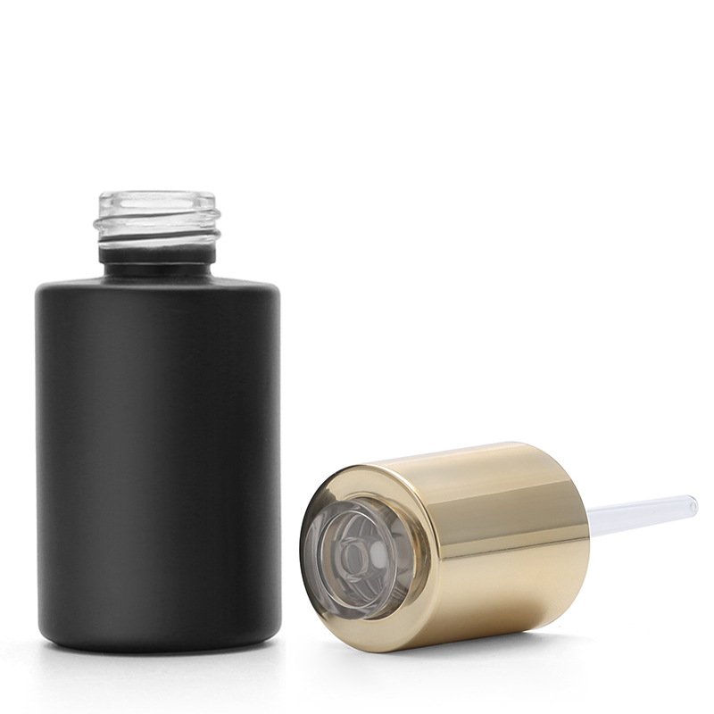 30ml glass Rotary drip pump twist dropper bottle rotary switch press dropper plastic pipeline essence oil bottles