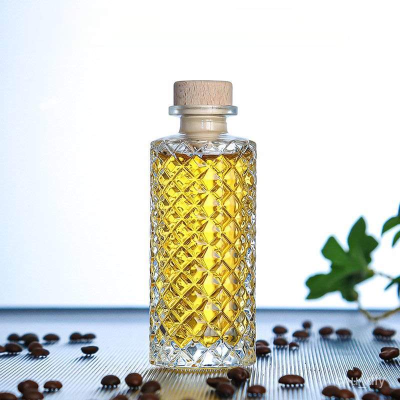 Custom 200ml 250ml 375ml Super Flint Glass Liquor Bottle Gin Vodka Tequila Liquor Alcohol Spirits Glass Bottle