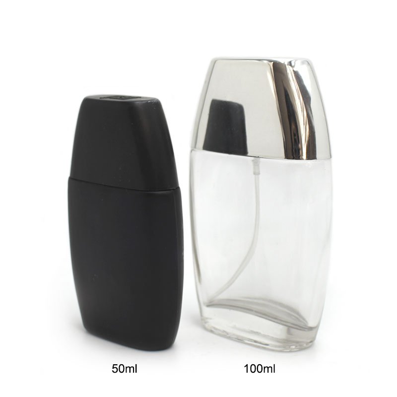100ml 50 ml custom perfume black luxury unique empty sprayer glass bottle