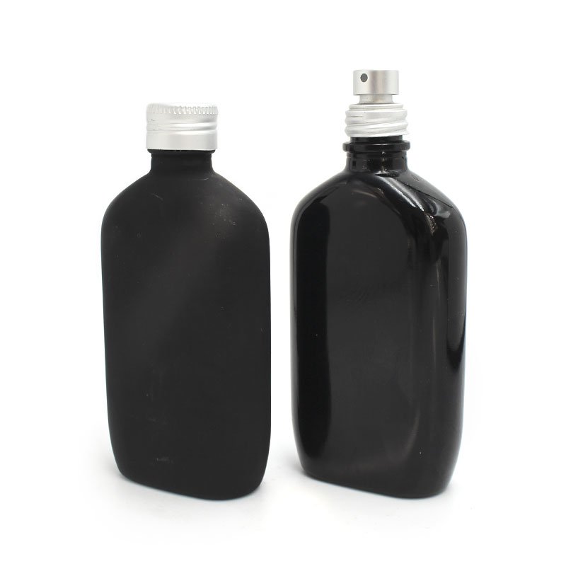 100ml 50 ml custom perfume black luxury unique empty sprayer glass bottle
