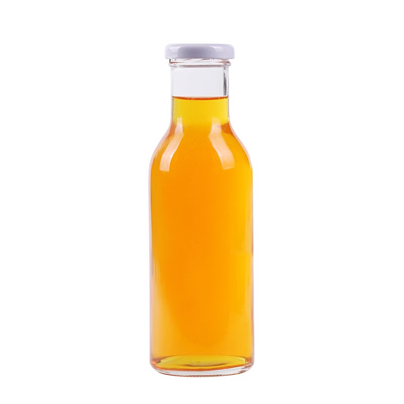 wholesale 100ml 200ml 250ml 500ml milk beverage juice glass bottle with plastic cap