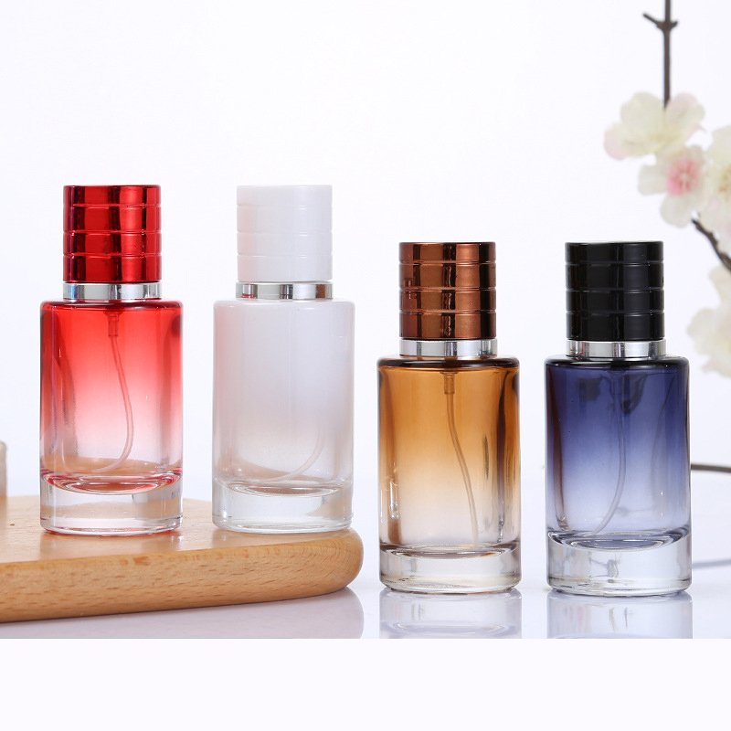 Special Design Small Empty 25ml Perfume Gradient Color Glass Spray Bottles