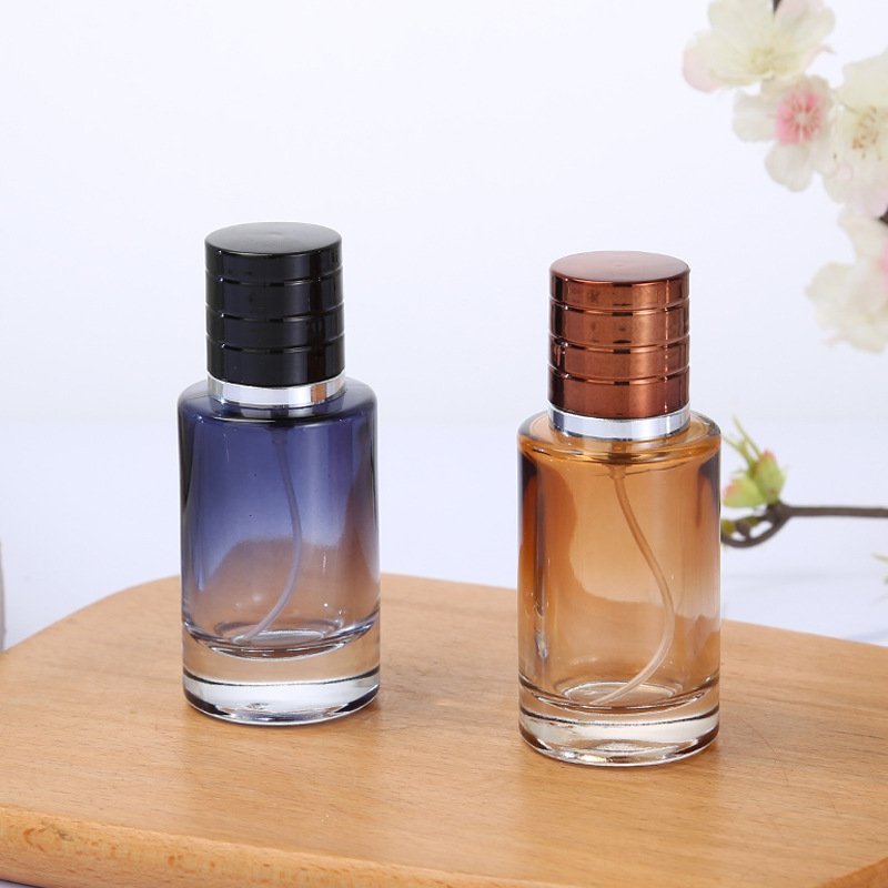 Special Design Small Empty 25ml Perfume Gradient Color Glass Spray Bottles