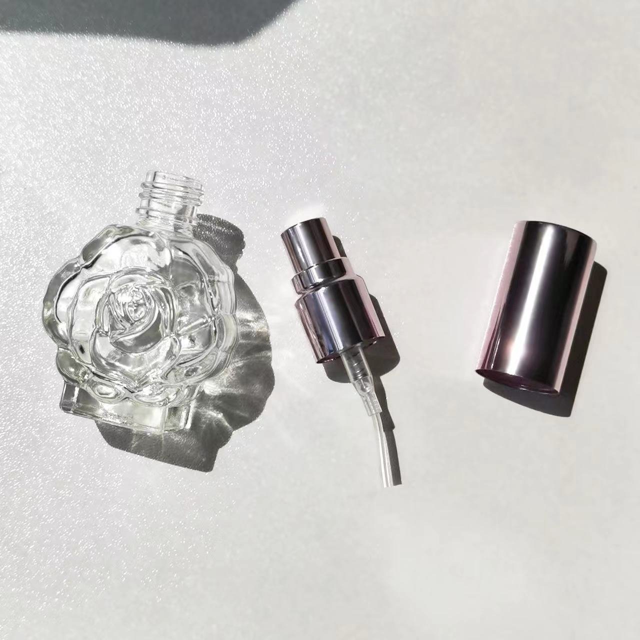 Rose spray perfume spray bottle perfume subpackage portable glass bottle