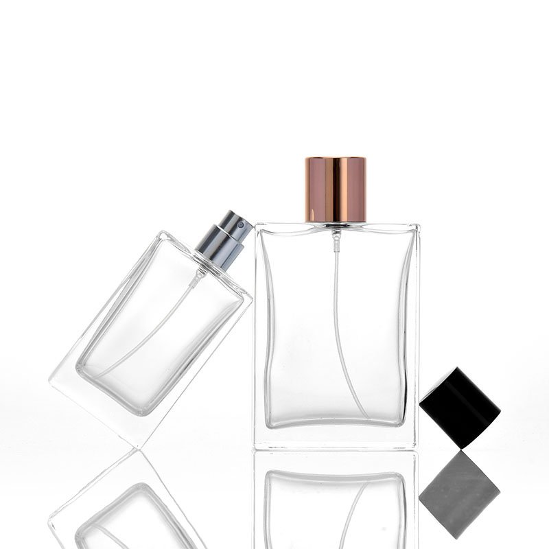 Hot luxury empty glass perfume bottle custom wholesale logo perfume bottle 30ml 50ml 100ml perfume bottle and box