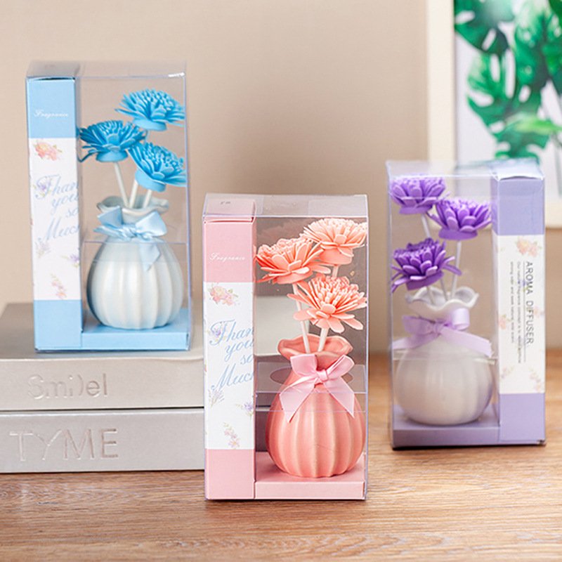 Dry Flower Decorated Home Hotel Long-Acting Fresh Air Aromatherapy Essential Oil Perfume Diffuser Set