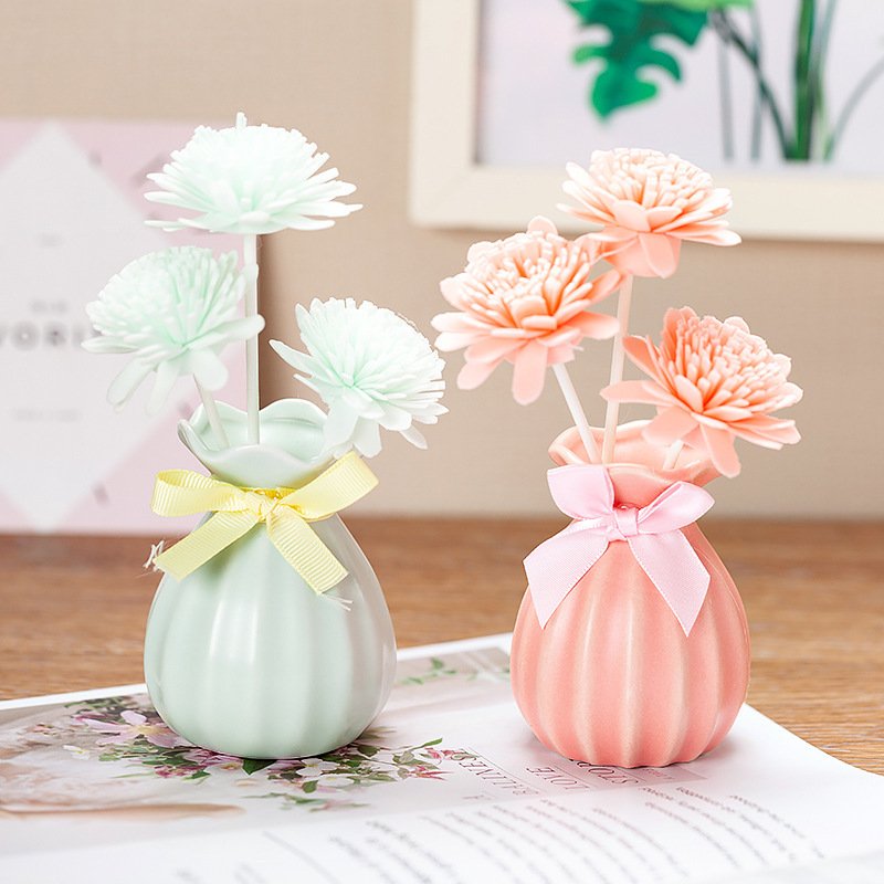 Dry Flower Decorated Home Hotel Long-Acting Fresh Air Aromatherapy Essential Oil Perfume Diffuser Set