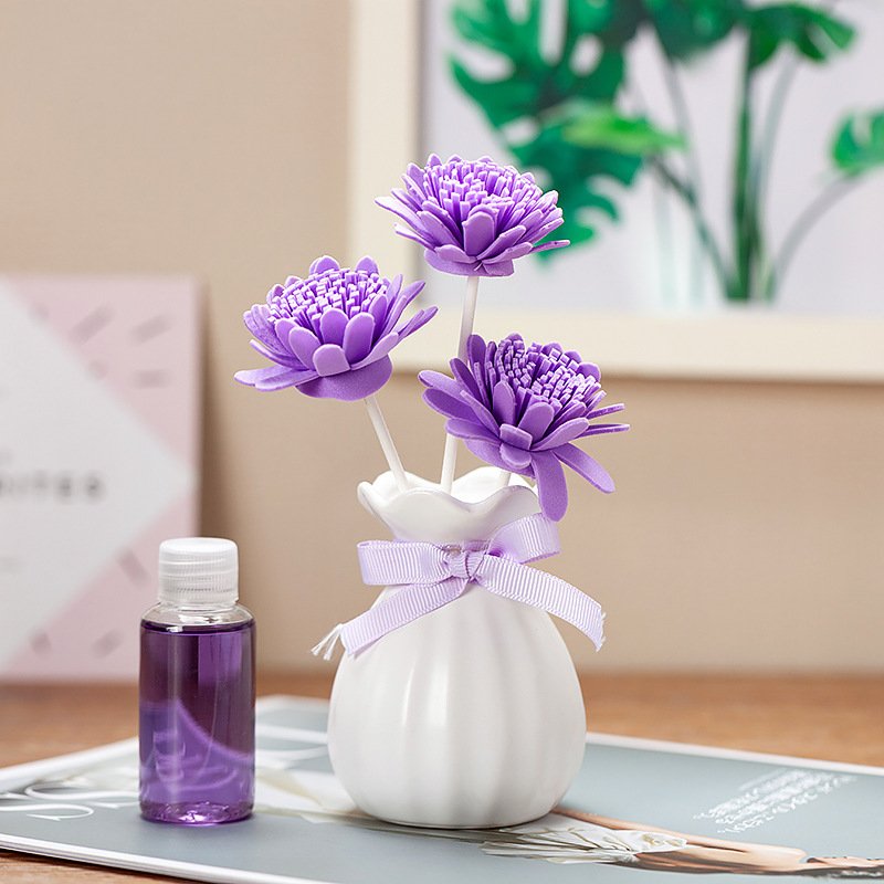 Dry Flower Decorated Home Hotel Long-Acting Fresh Air Aromatherapy Essential Oil Perfume Diffuser Set