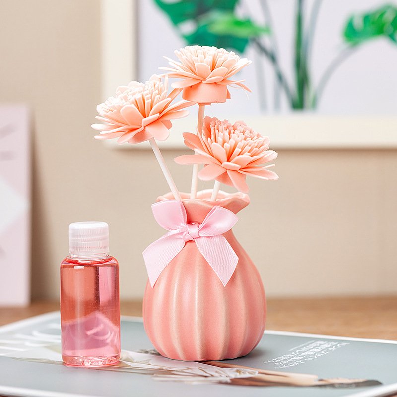 Dry Flower Decorated Home Hotel Long-Acting Fresh Air Aromatherapy Essential Oil Perfume Diffuser Set