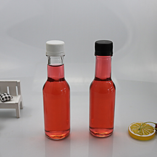 Most Popular 24 Pack Mini Hot Sauce Bottles, 5 oz Small Glass Bottle Dispenser for Homemade Hot Sauces