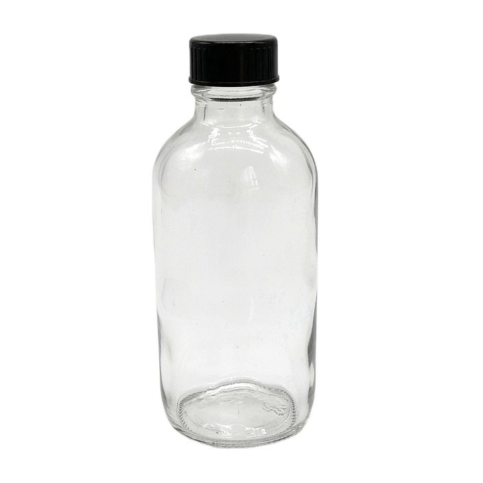 in Stock 60ml 2oz Boston round Beverage Glass Bottle with Twist Lid 30ml Volume Screen Printing Screw Cap Sealing