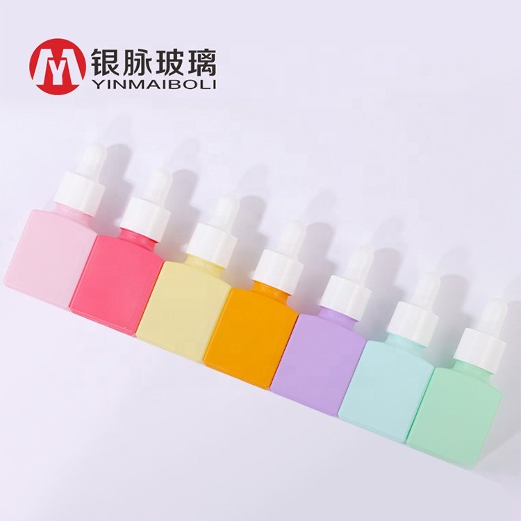 15ml luxury cosmetic packaging essential oil bottle square empty dropper oil bottle