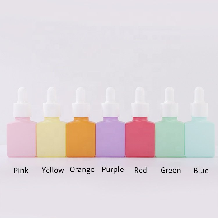 15ml luxury cosmetic packaging essential oil bottle square empty dropper oil bottle