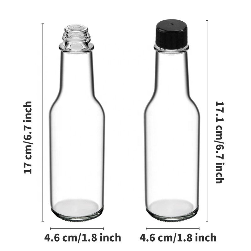 Hot Sale 200ml Glass Jar Jam Honey Hot Glass Bottles For Sauces With Screw Cap