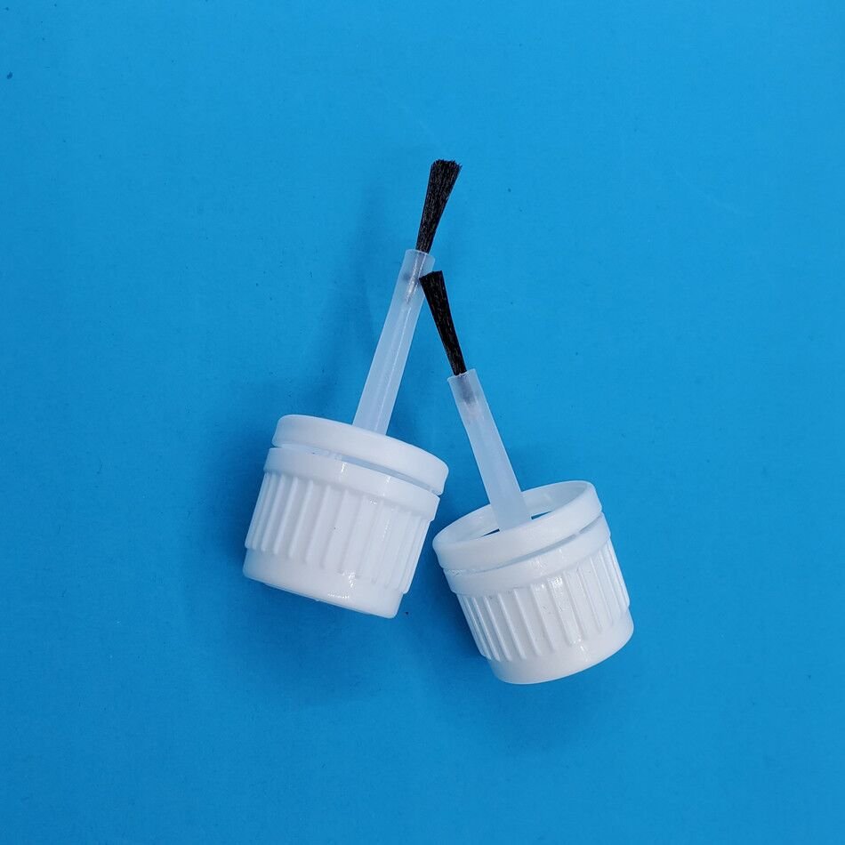 5ml 10ml 15ml 20ml Glue paint nail polish brush child-proof spiral mouth black lid For fine oil bottles