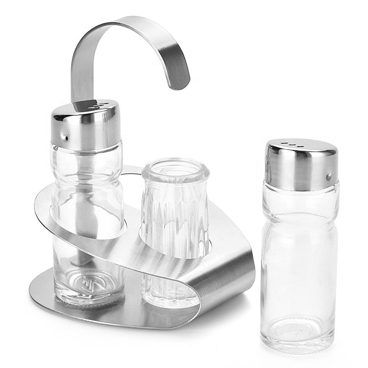 Wholesale Kitchen Food Soy Sauce And Vintage Glass Bottle Salt And Pepper Shakers Spice Jars Set